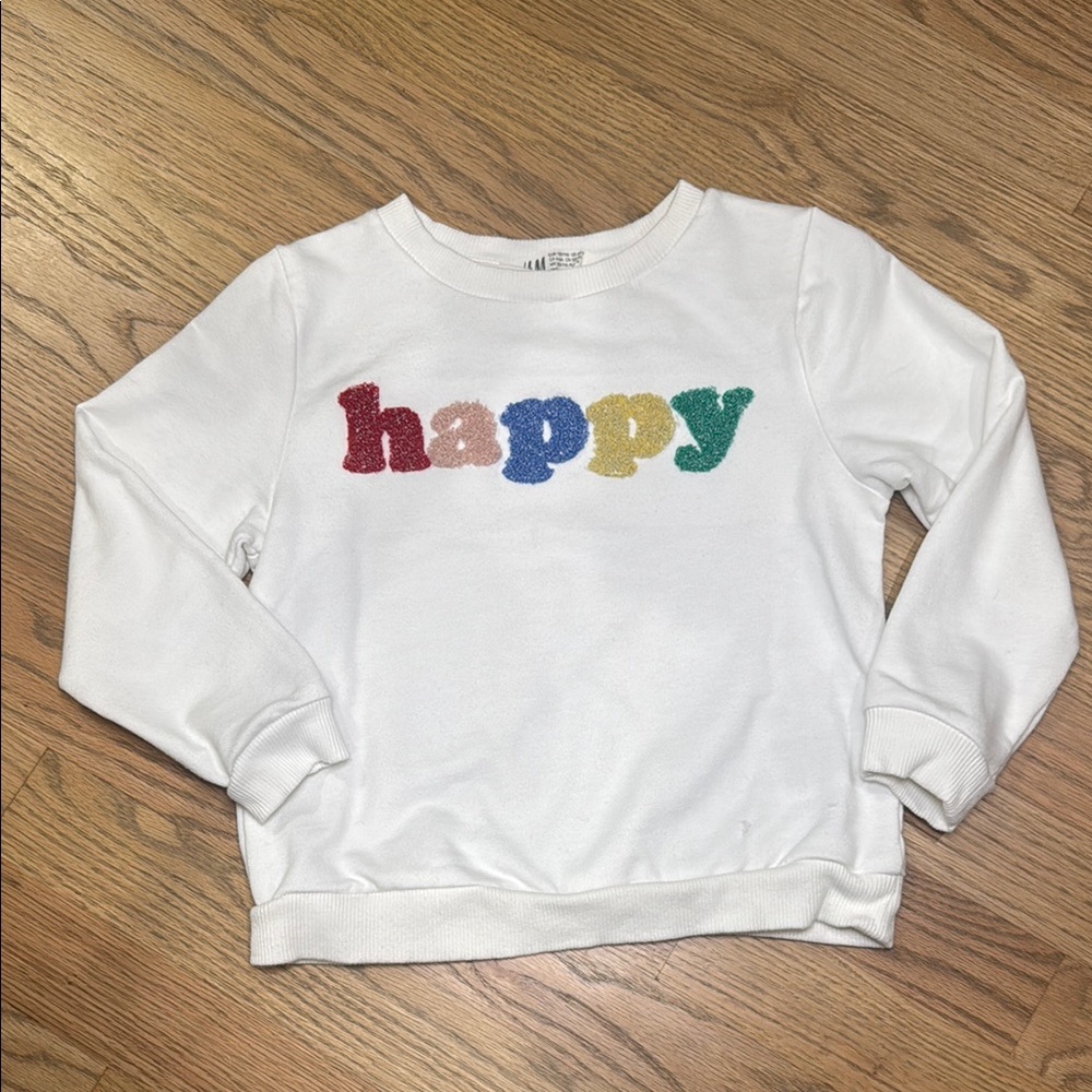 H&M White and Red Sweatshirts & Hoodies Collection